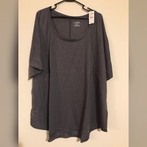 NWT Grey Cotton Blouse